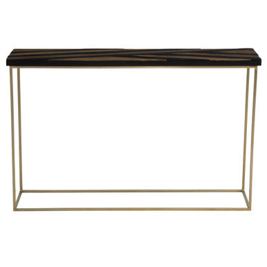 Aris Black And Gold Console Table