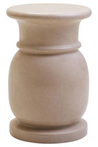 Zoro Cream Marble Stool