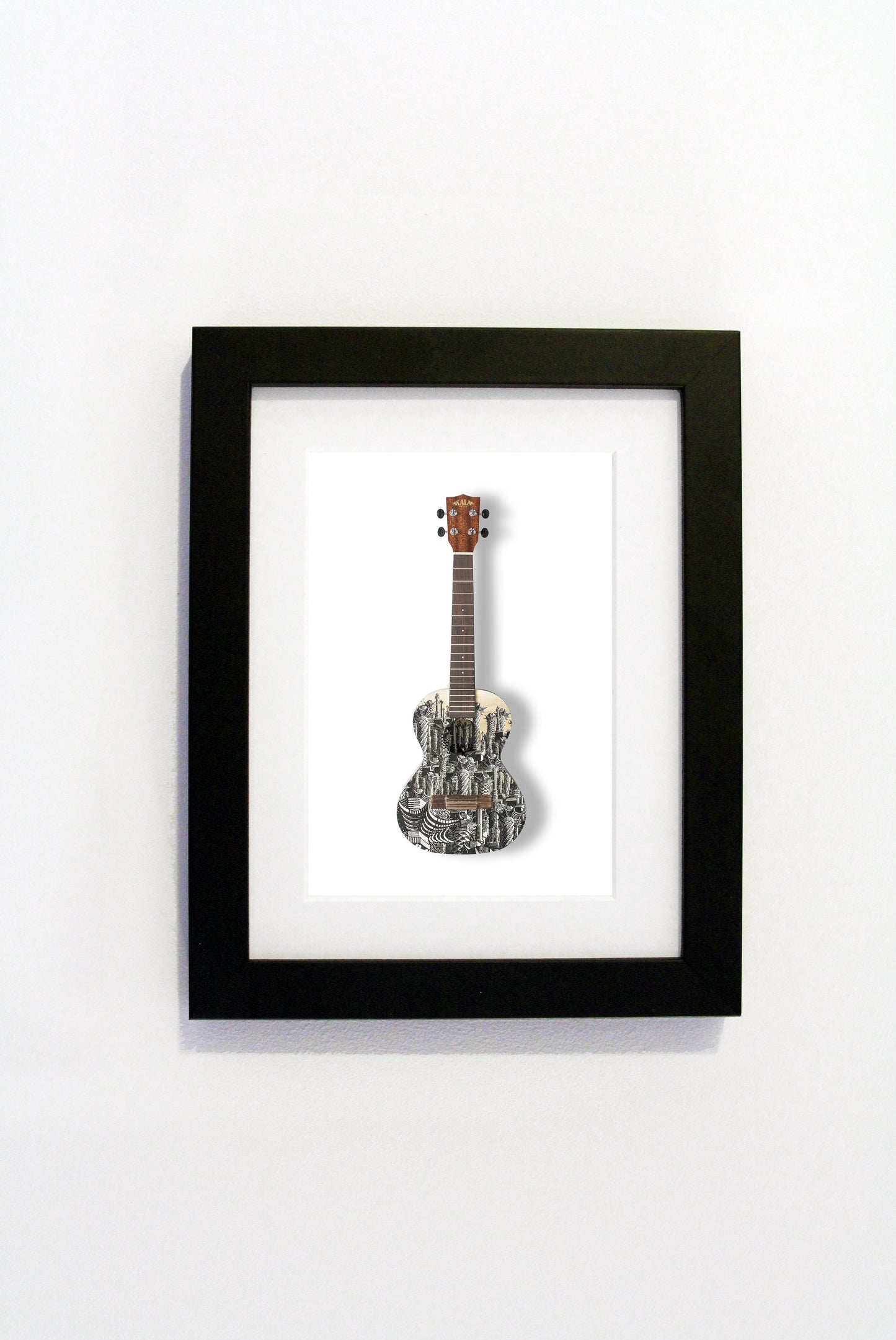 Anne Desmet RA - A6 Art on a Ukulele Print