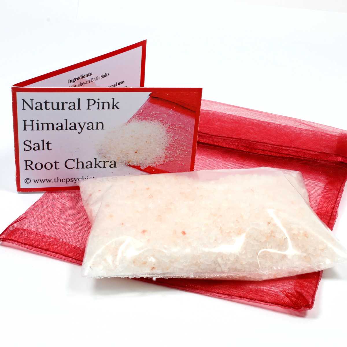 Natural Crystal Infused Bath Salts - Root Chakra