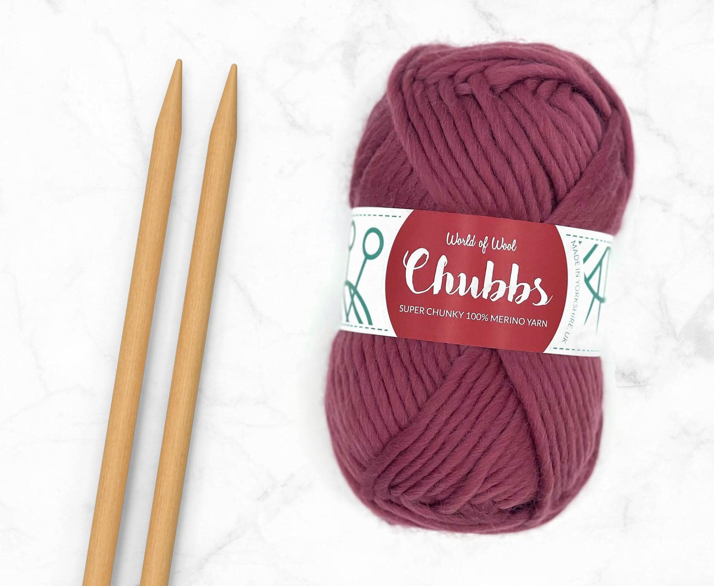 Mulberry Merino Super Chunky – Fruity Red Fabulously Soft Merino Wool Yarn | Available at Teas & Antiques | Fast UK Delivery