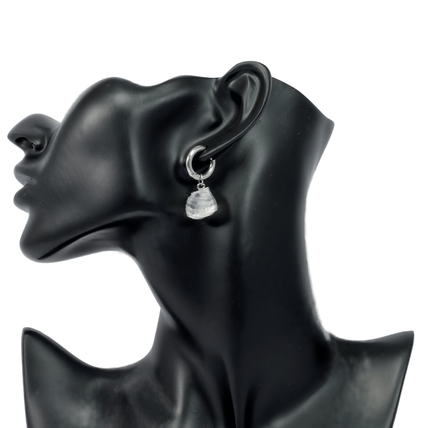 Clear Quartz Huggie Earrings – Clarity, Light, Elevation