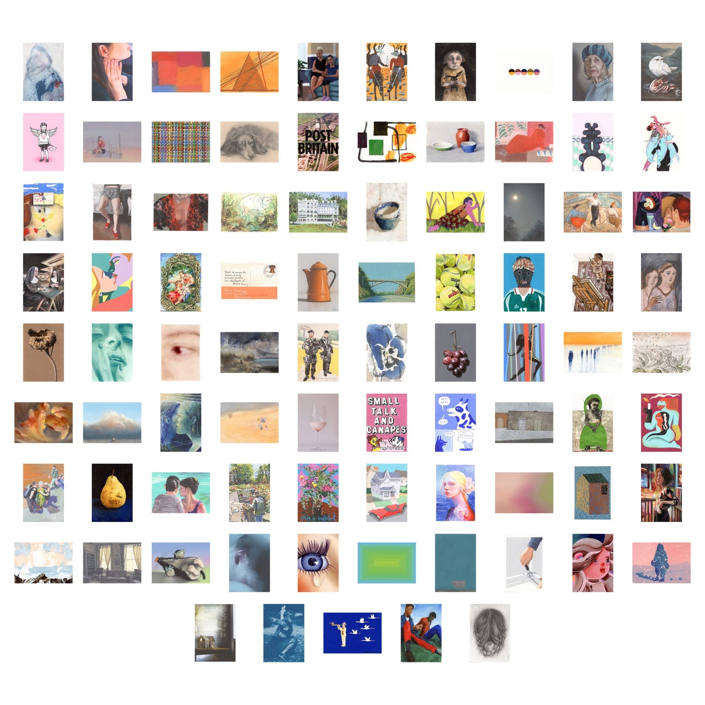 Art on a Postcard 2024 Boxset of 85 Cards