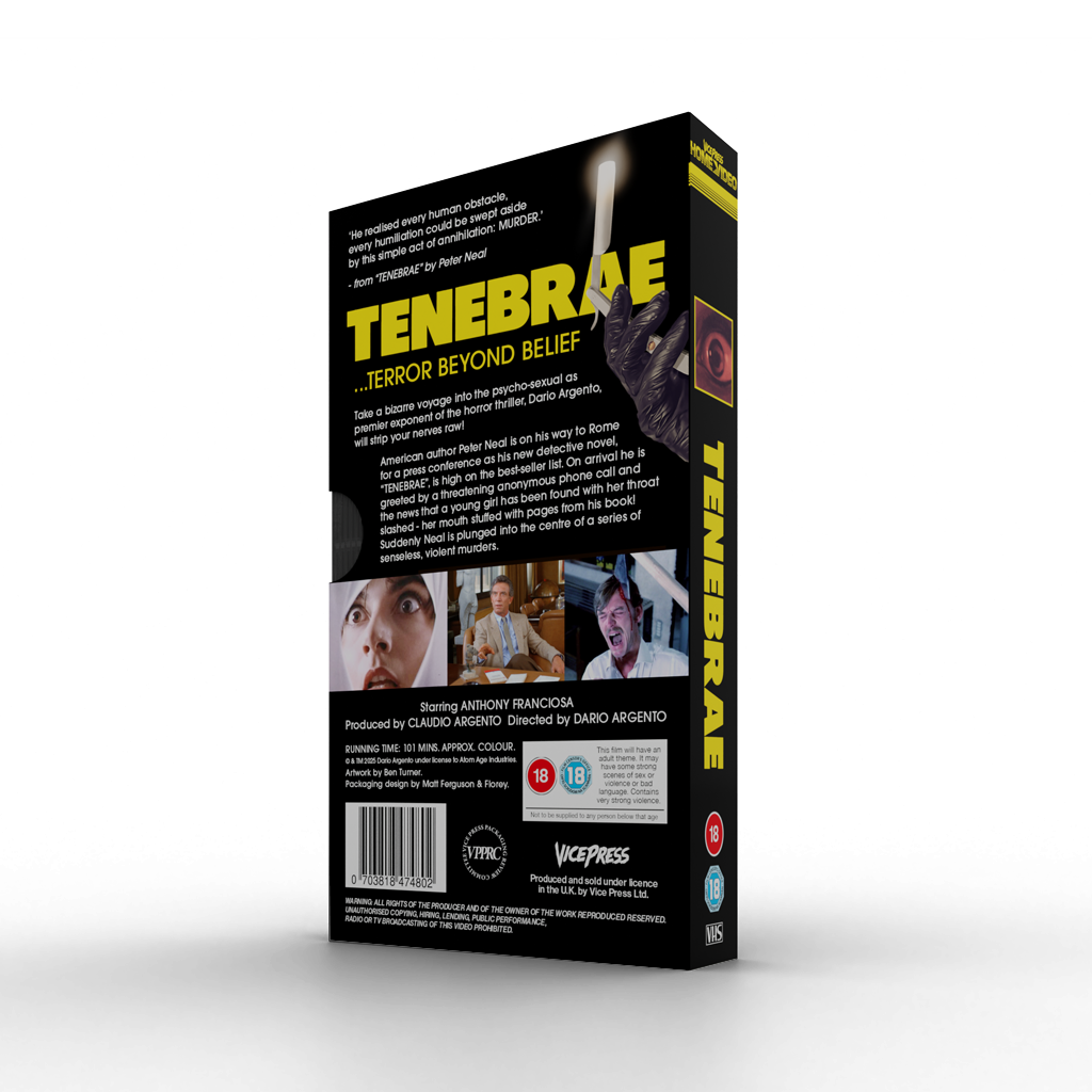 Tenebrae - Slipcase Edition VHS