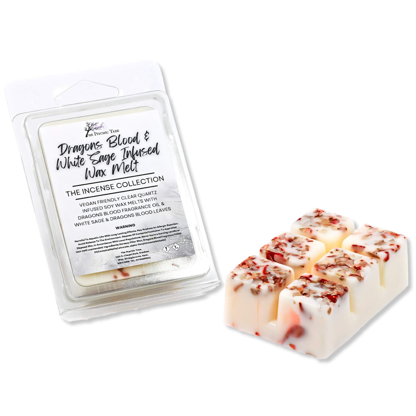 Dragons Blood & White Sage Crystal Infused Scented Wax Melts- The Incense Collection