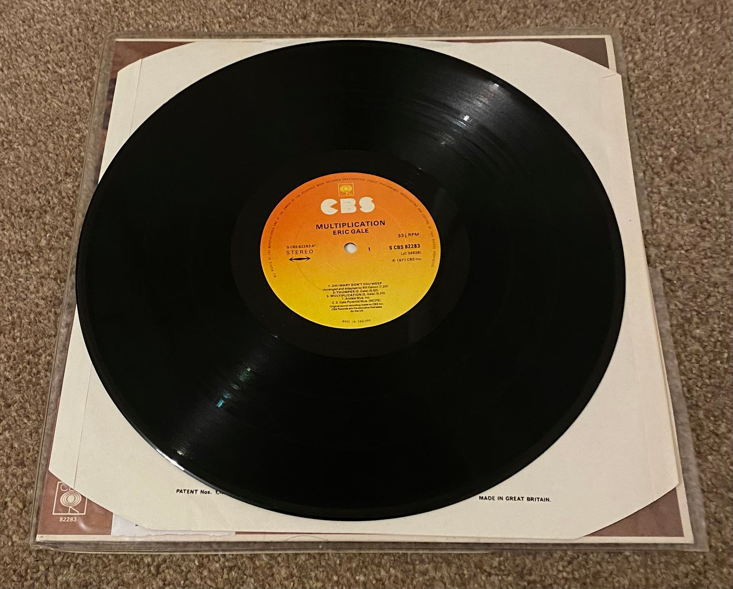 Eric Gale - Multiplication - 1977 uk - Jazz LP Vinyl Record VG