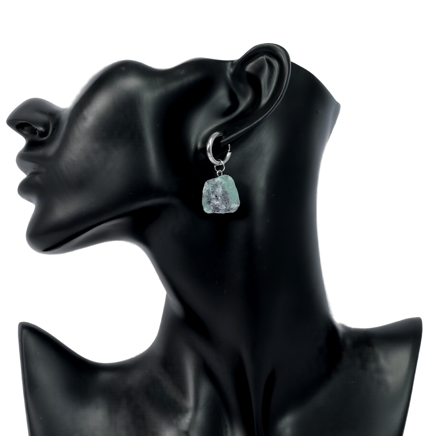 Fluorite Huggie Earrings – Focus, Flow, Aura Cleanse