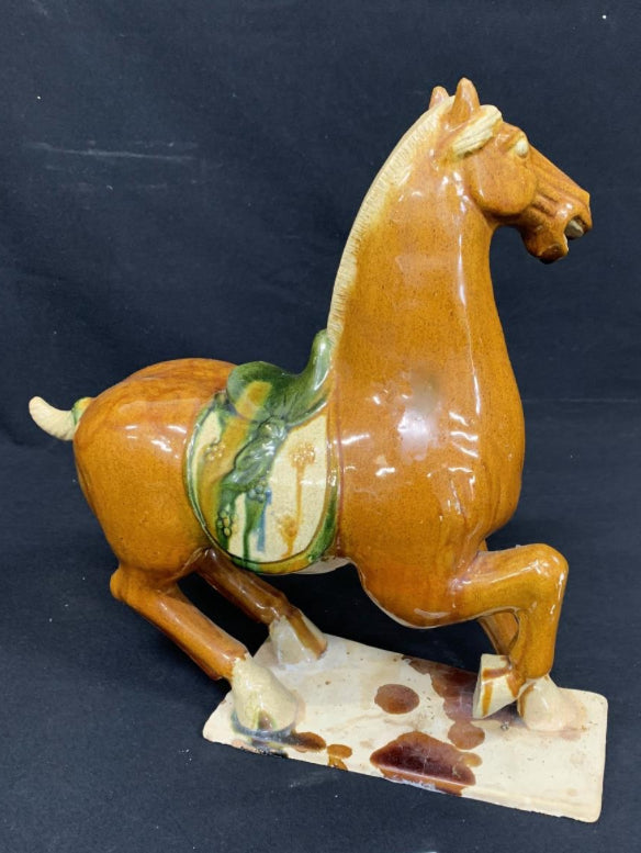 Vintage Tang Majolica Horse Figure, Height 37cms - £75 - Interiors