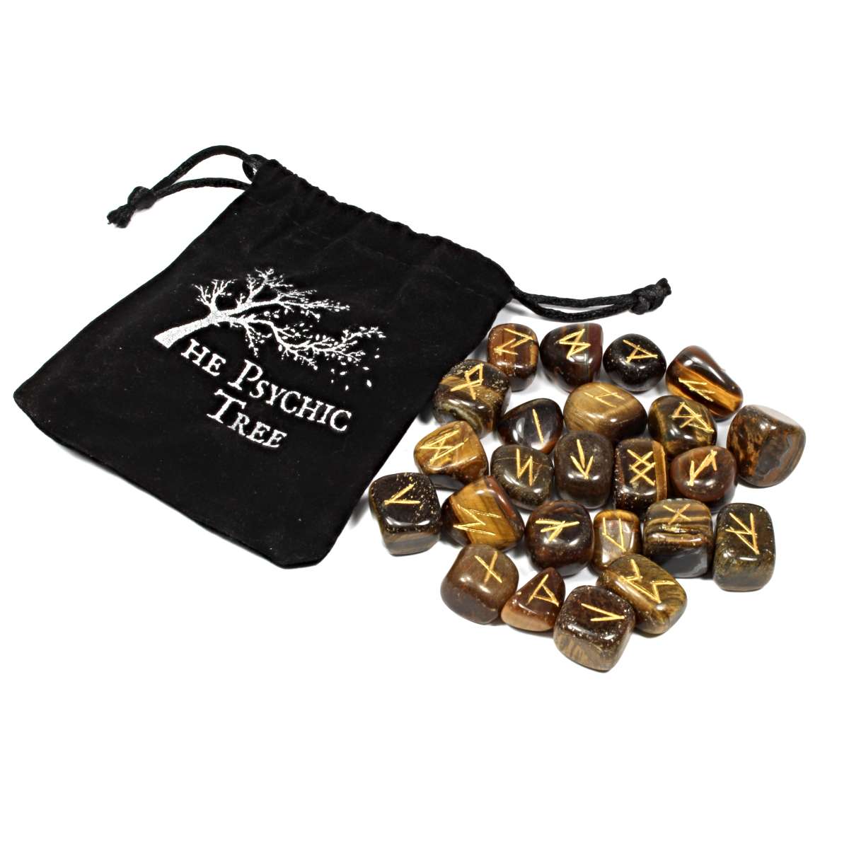 Gold Tigers Eye Runes