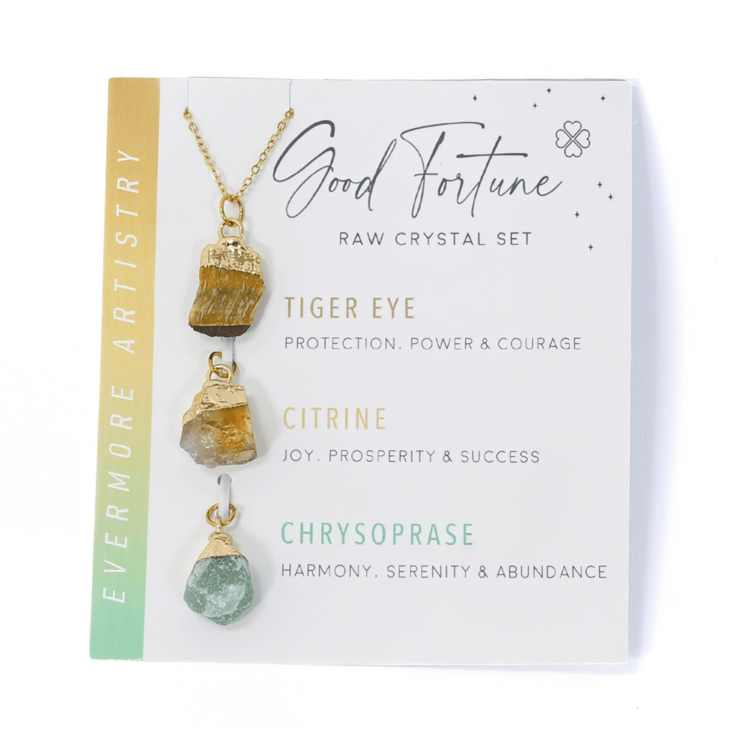 Interchangeable Healing Crystal Necklace - Good Fortune