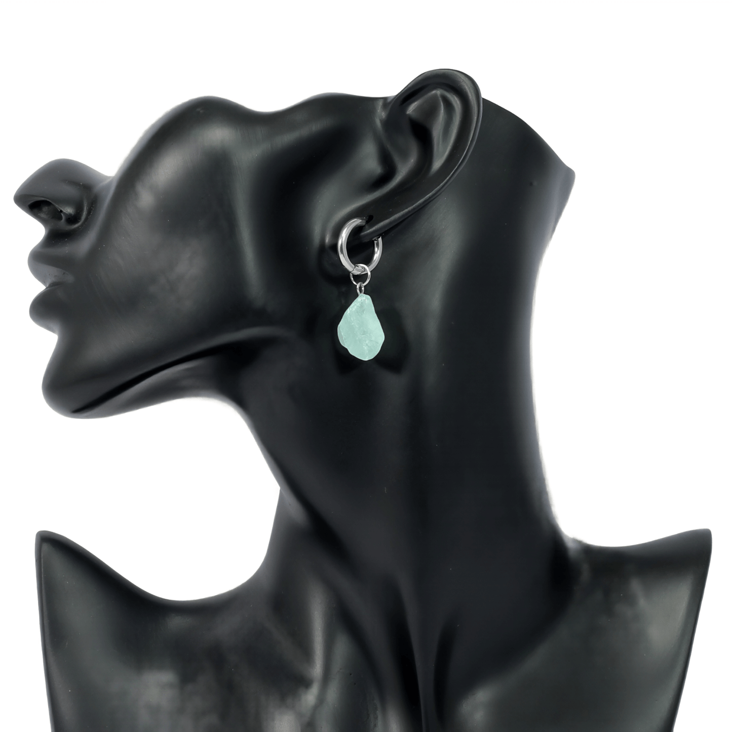 Green Fluorite Huggie Earrings – Focus, Flow, Aura Cleanse