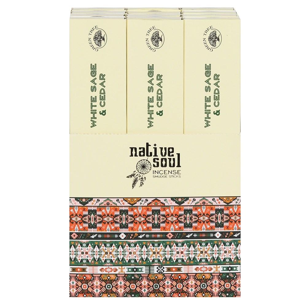 White Sage & Cedar - Native Soul Incense Sticks
