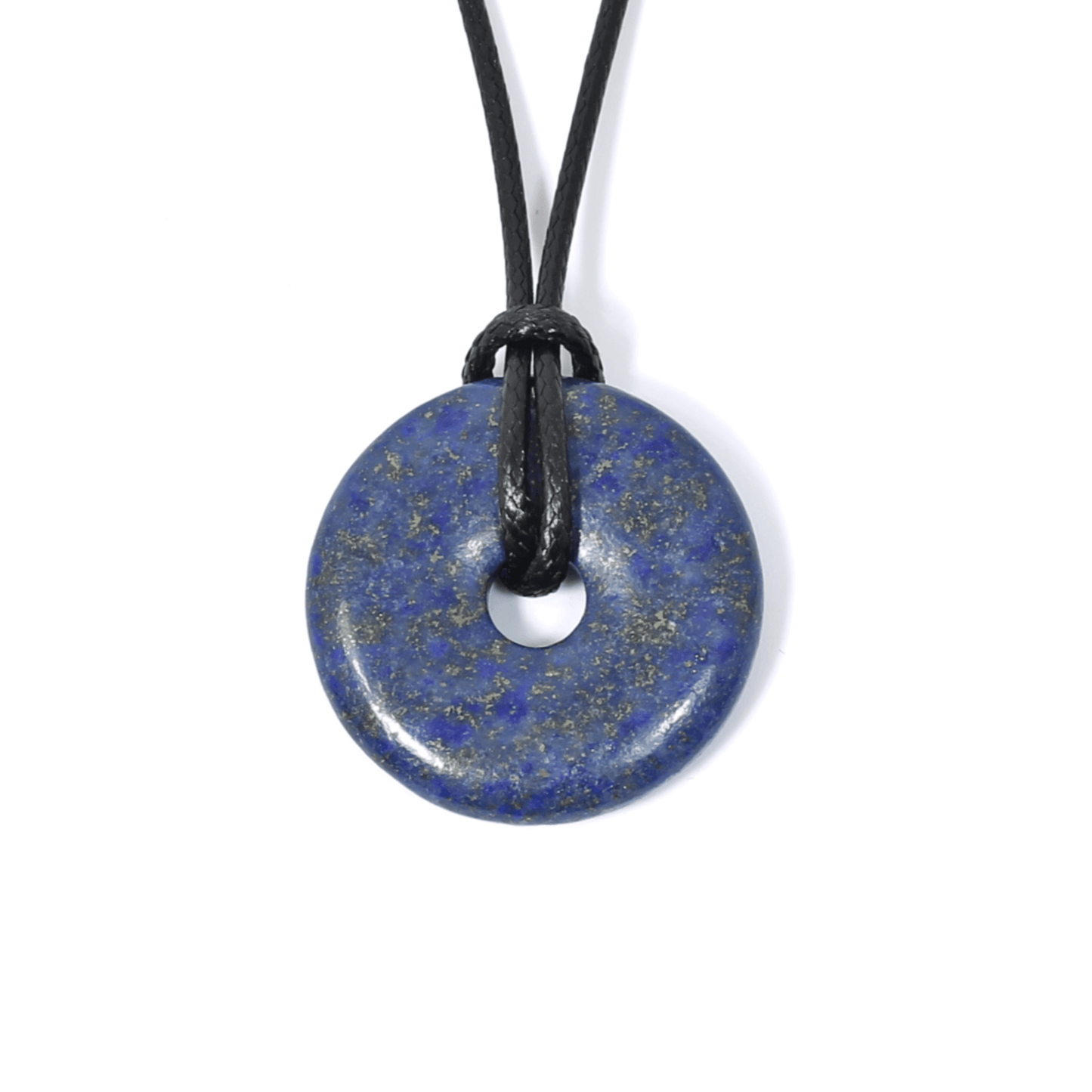 Lapis Lazuli Crystal Power Ring Pendant Necklace