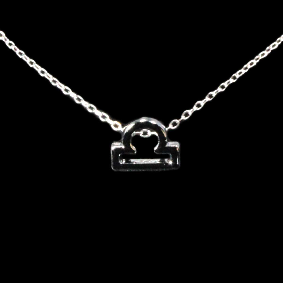 Libra Zodiac Silver Necklace