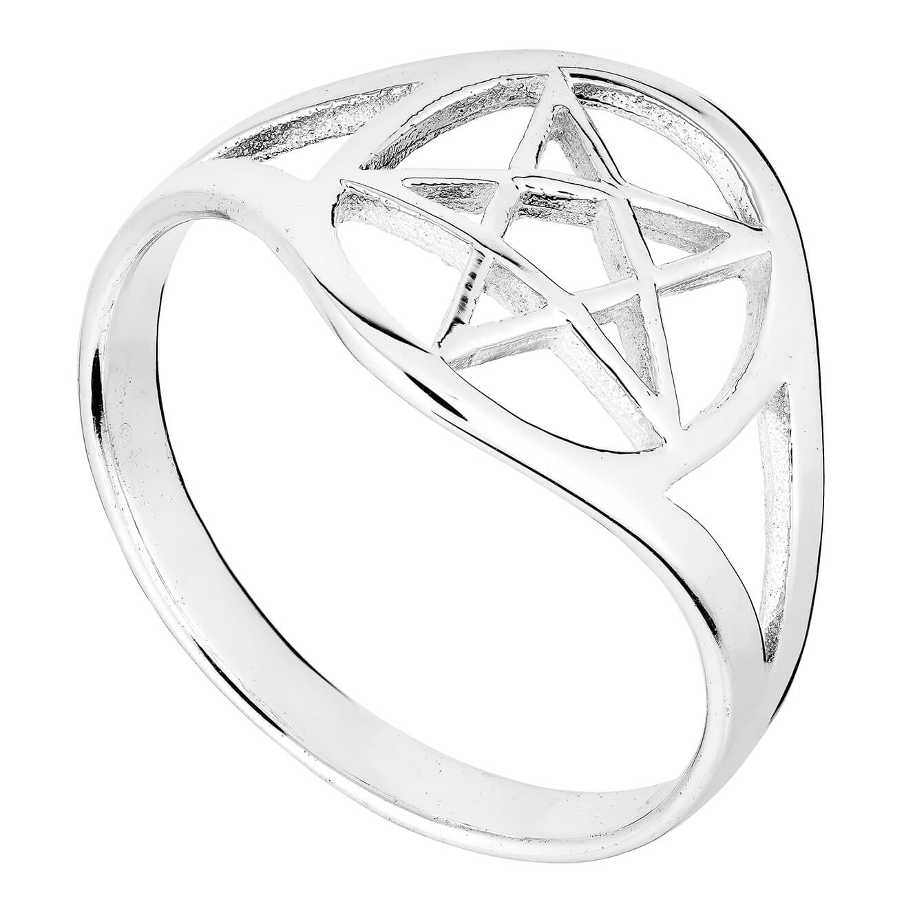 Pentagram Ring - Sterling Silver