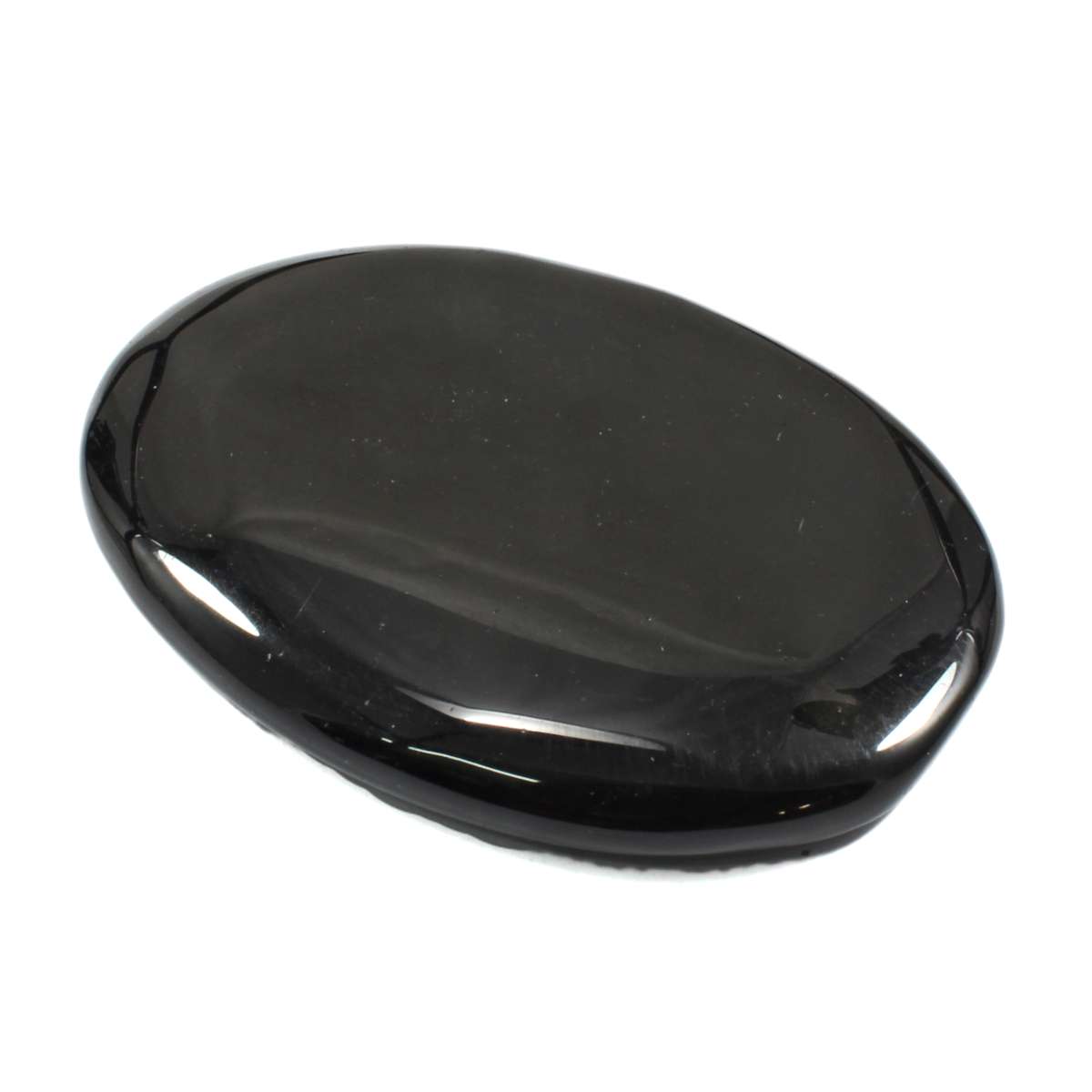 Black Obsidian Palm Stone