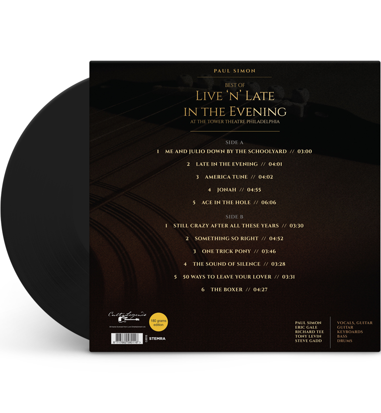 Paul Simon – Best of Live ’n’ Late in the Evening, 1980 (12-Inch Album on 180g Vinyl)