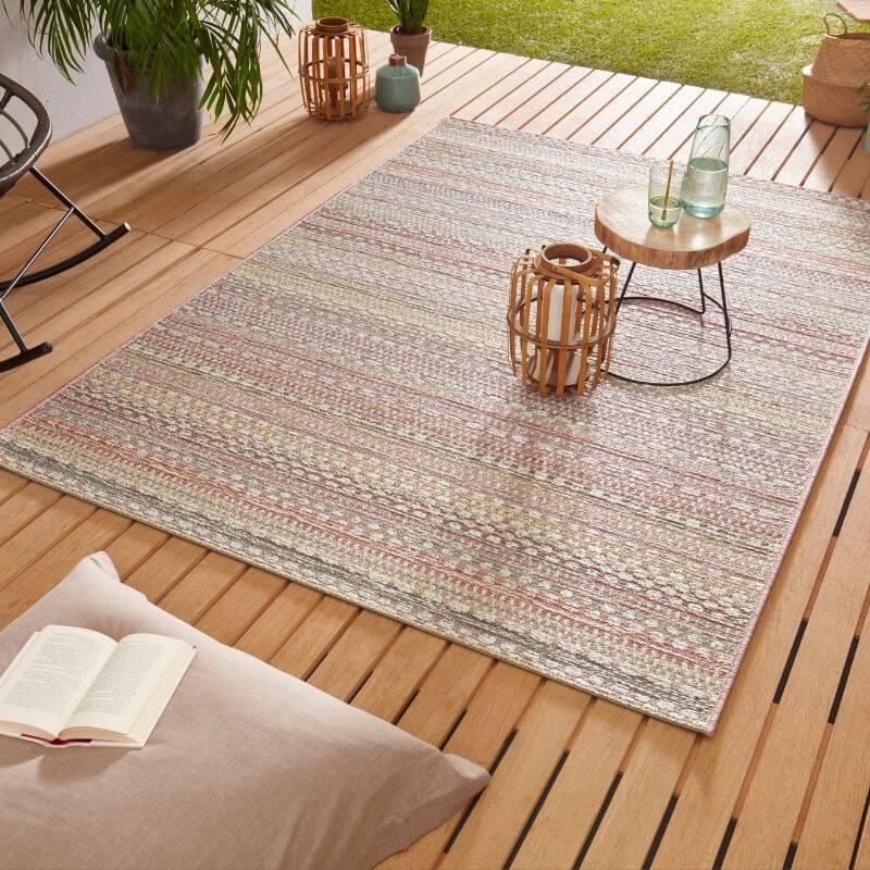 Indoor Outdoor Rug Pine – Boho Stripe Design