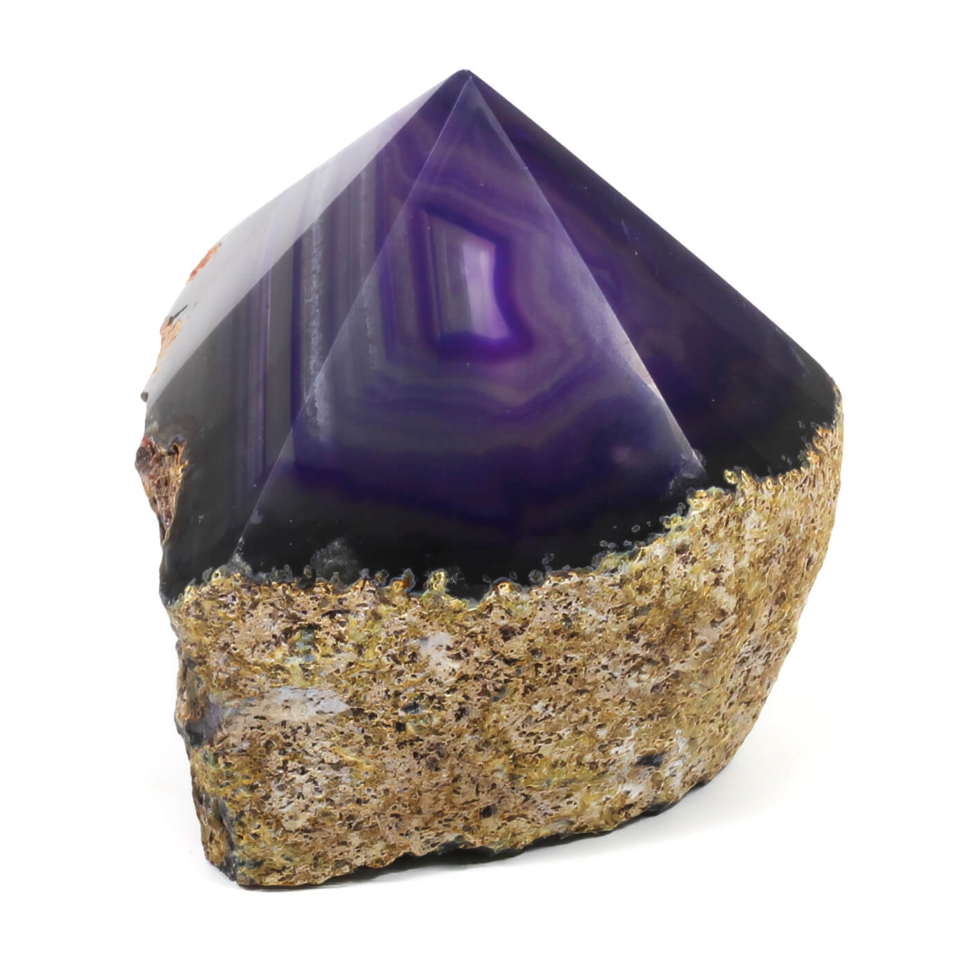 Purple Agate Inner Peace Energy Point