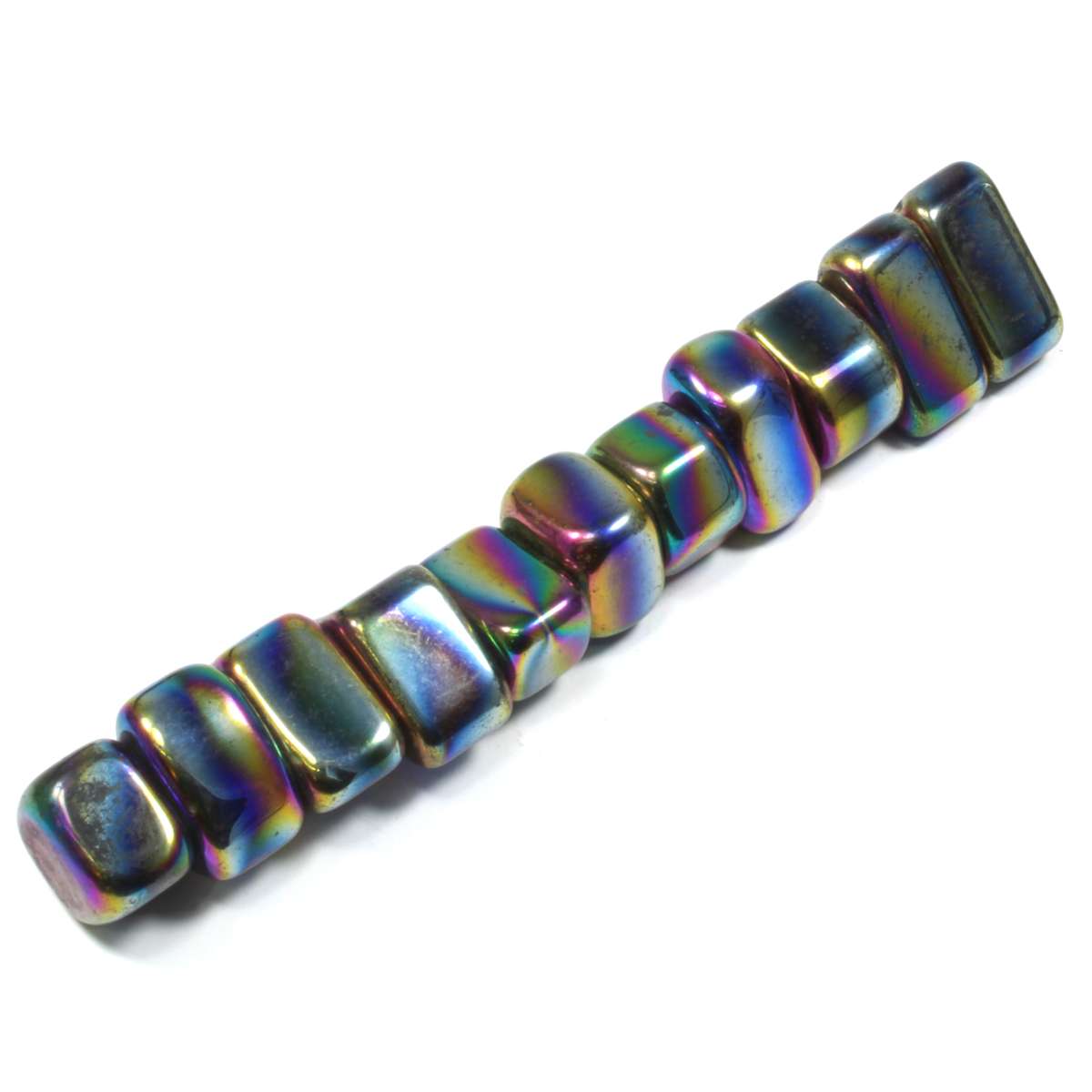 Magnetic Rainbow Hematite Polished Tumblestones Healing Crystals