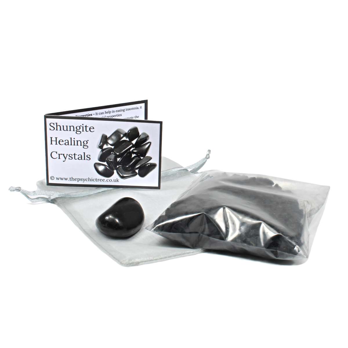 Shungite Rough 'n' Tumble Crystal Pack