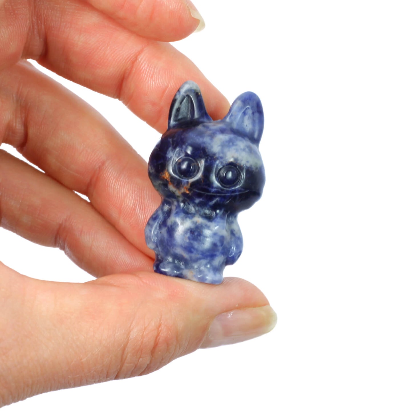 Labubu Sodalite Crystal Carving – Insightful Energy & Playful Wisdom