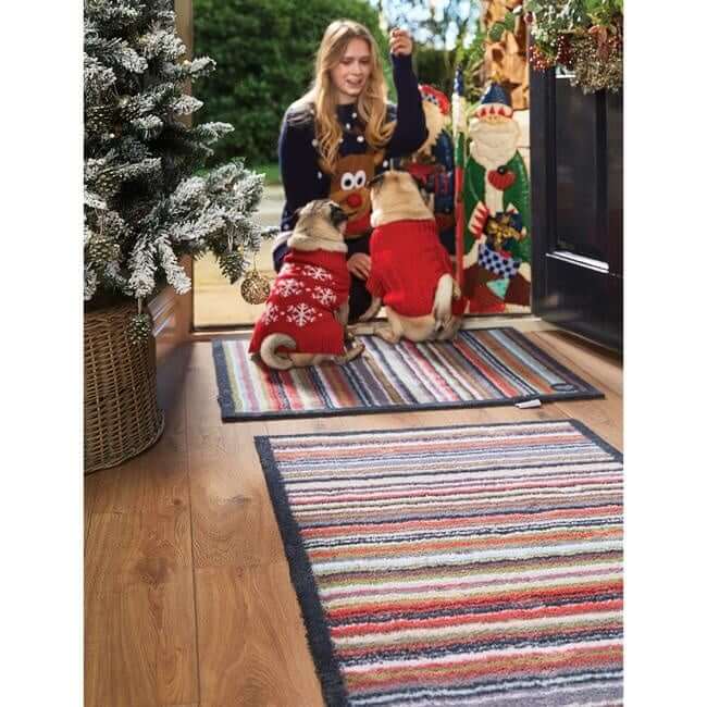 Eco-Friendly Washable Striped Mat