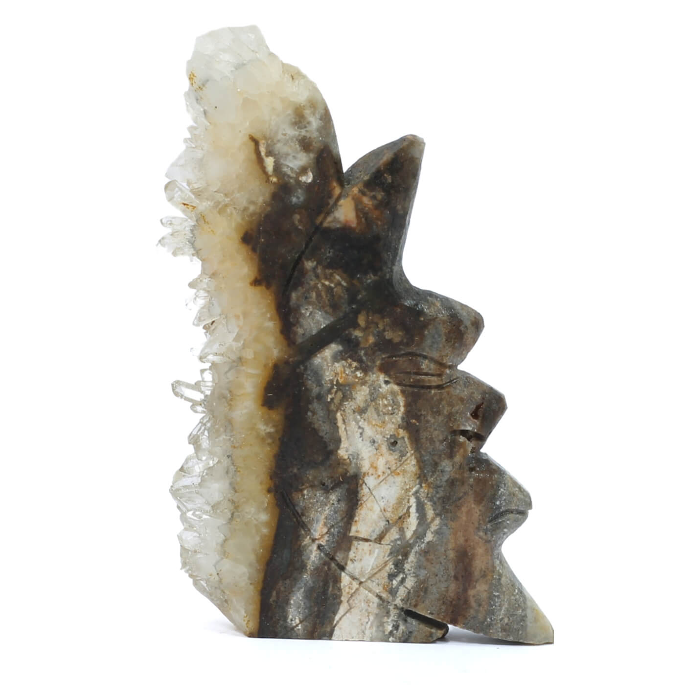 Clear Quartz Man In The Moon Cluster (166g)