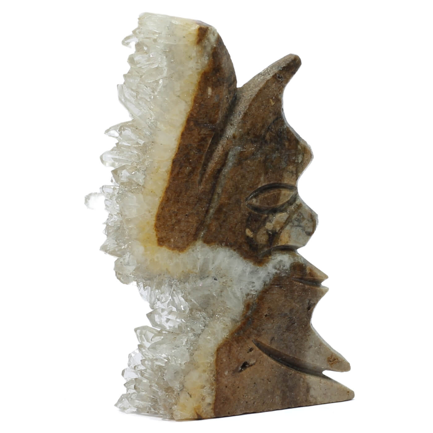 Clear Quartz Man In The Moon Cluster (154g)