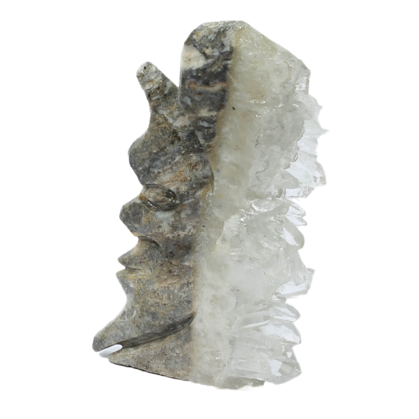 Clear Quartz Man In The Moon Cluster (102g)