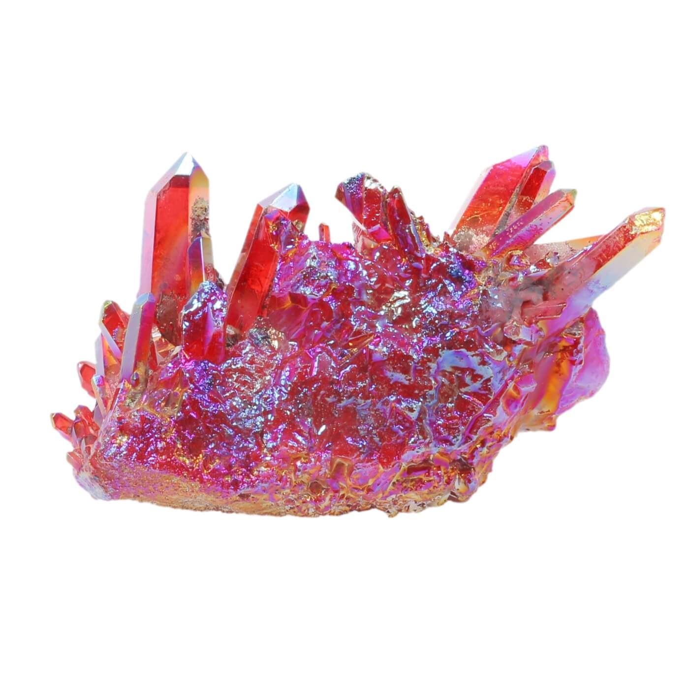 Red Aura Quartz Cluster (605g)