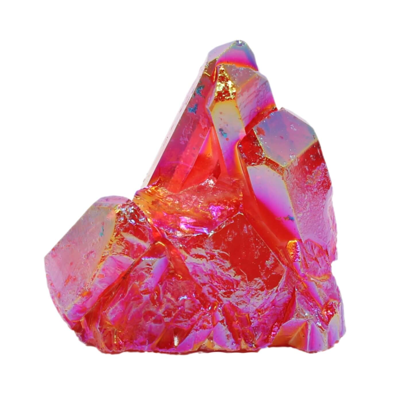 Red Aura Quartz Cluster (468g)
