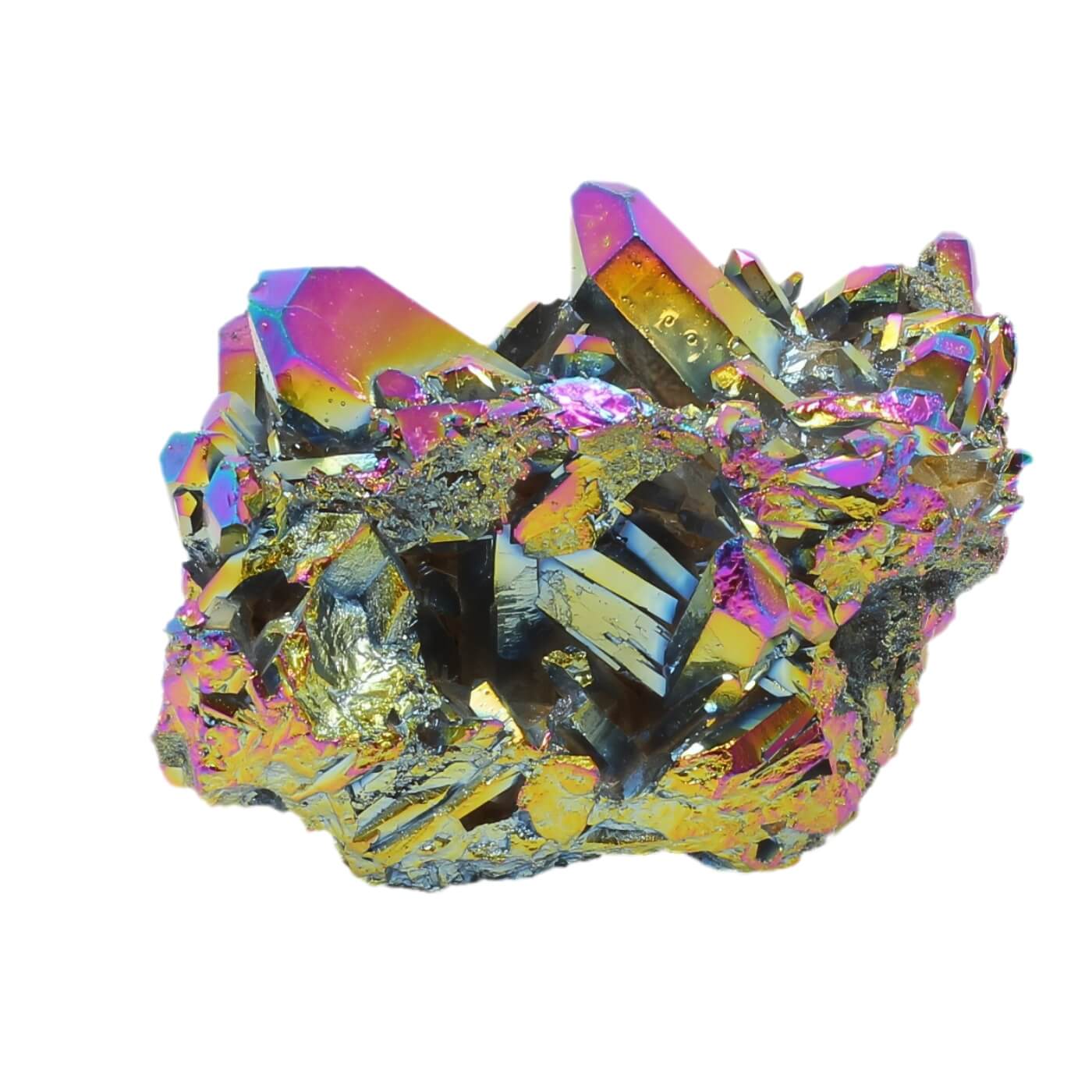 Titanium Aura Quartz Cluster (455g)