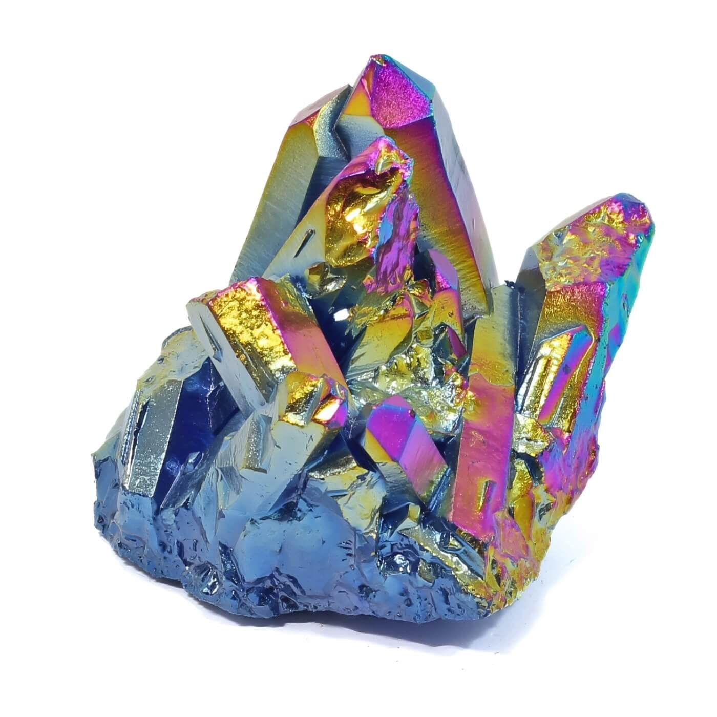 Titanium Aura Quartz Cluster (560g)