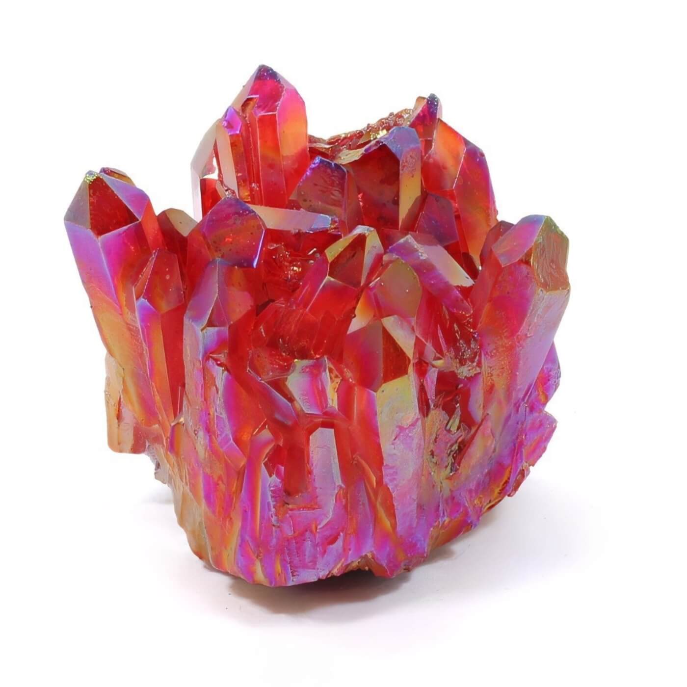 Red Aura Quartz Cluster (491g)
