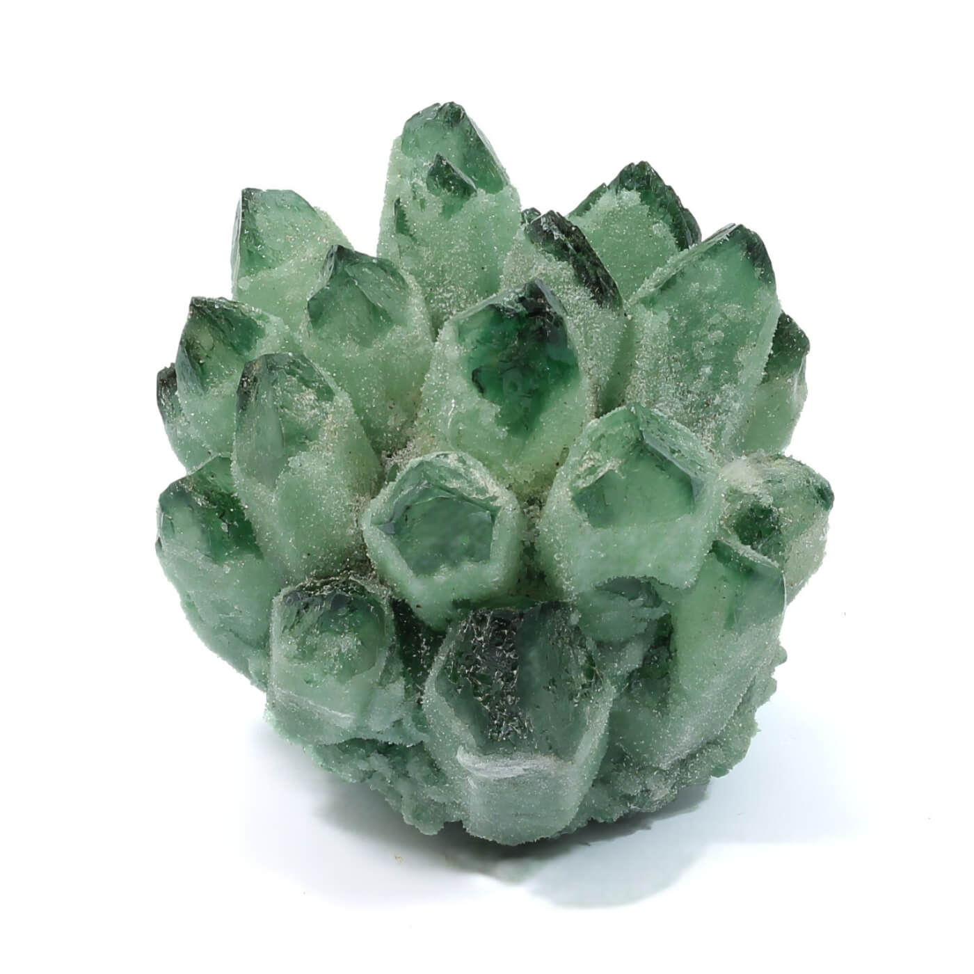 Green Phantom Quartz Cluster (527g)