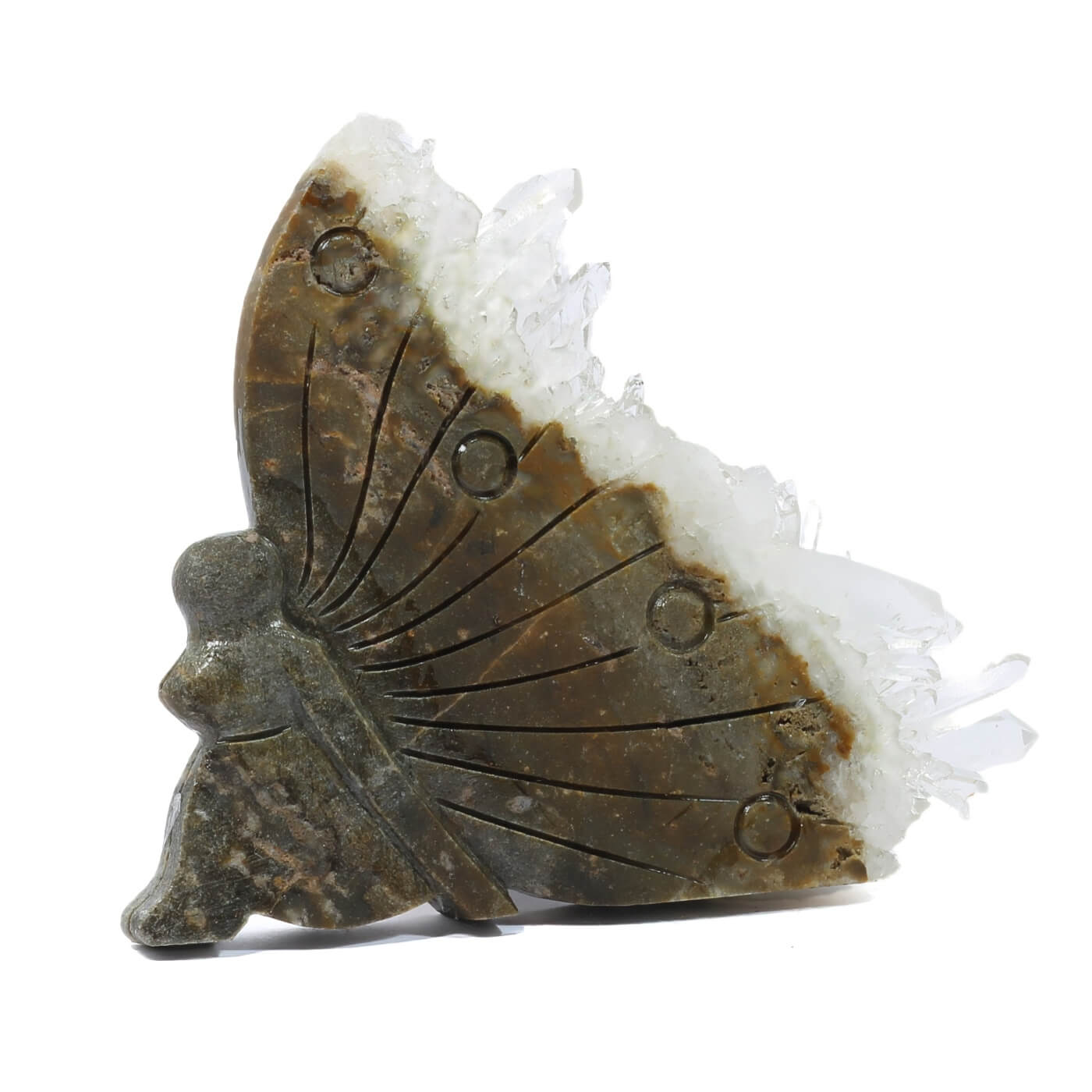 Clear Quartz Butterfly Cluster (180g)