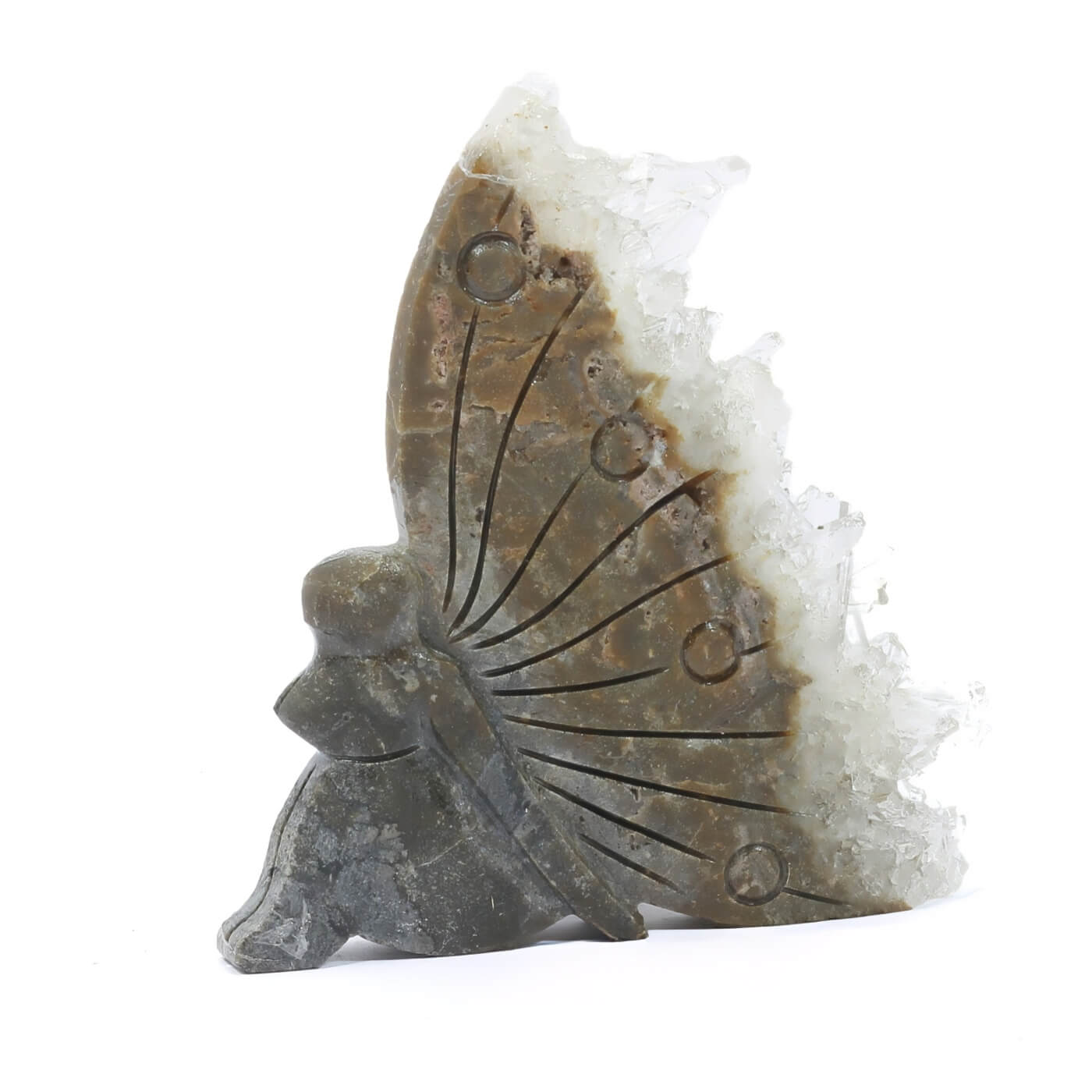 Clear Quartz Butterfly Cluster (147g)