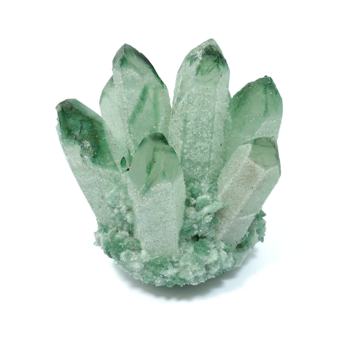 Green Phantom Quartz Cluster (404g)