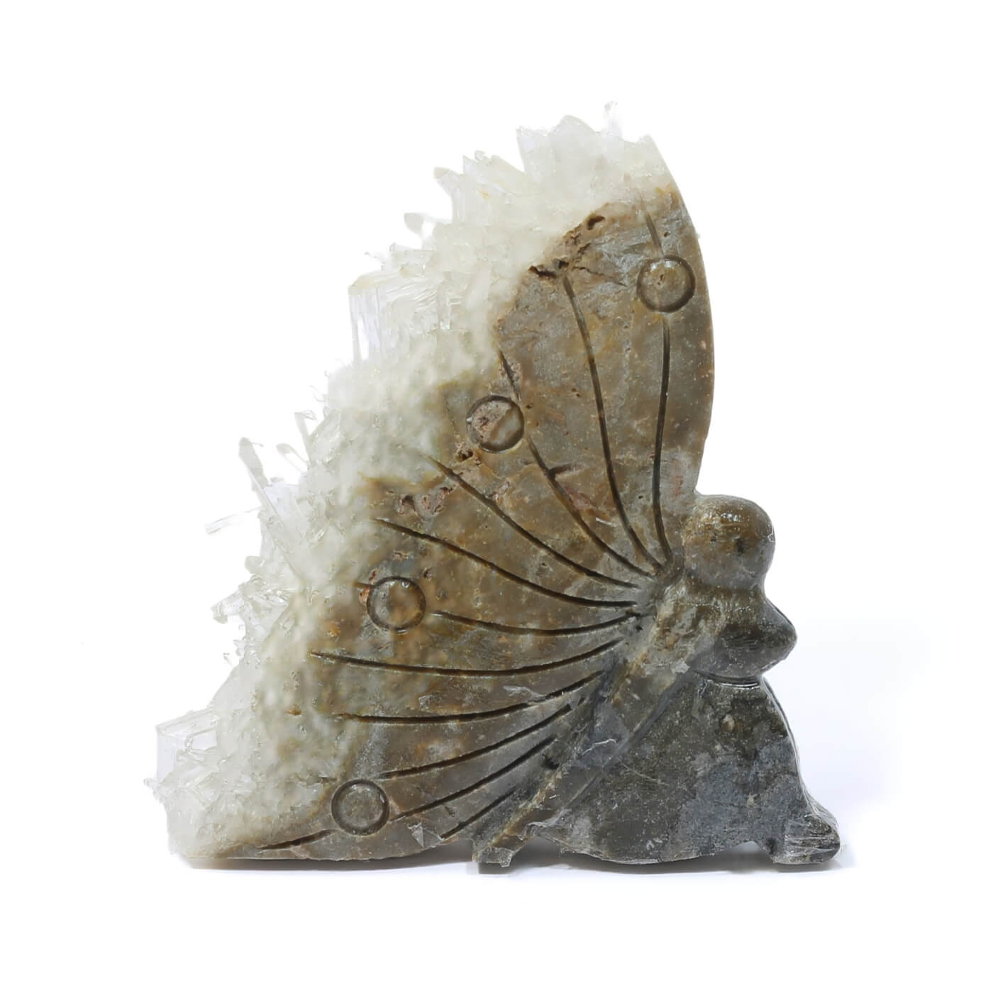 Clear Quartz Butterfly Cluster (176g)