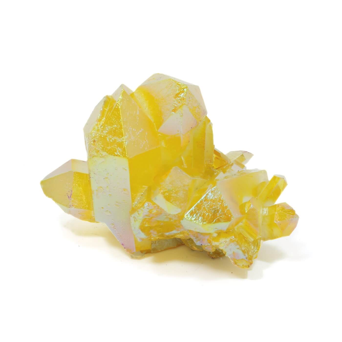 Yellow Aura Quartz Cluster (461g)