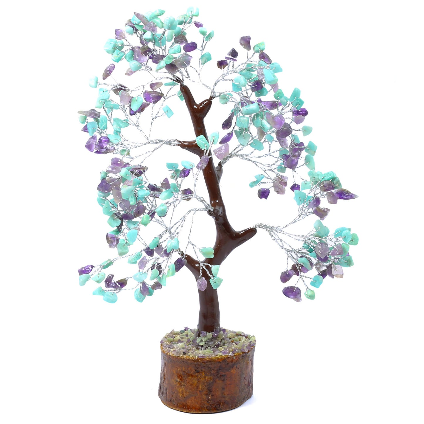 Tranquillity Crystal Chip Tree - Amethyst & Amazonite