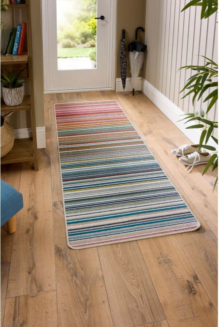 Washable Indoor Mat Stripe Design