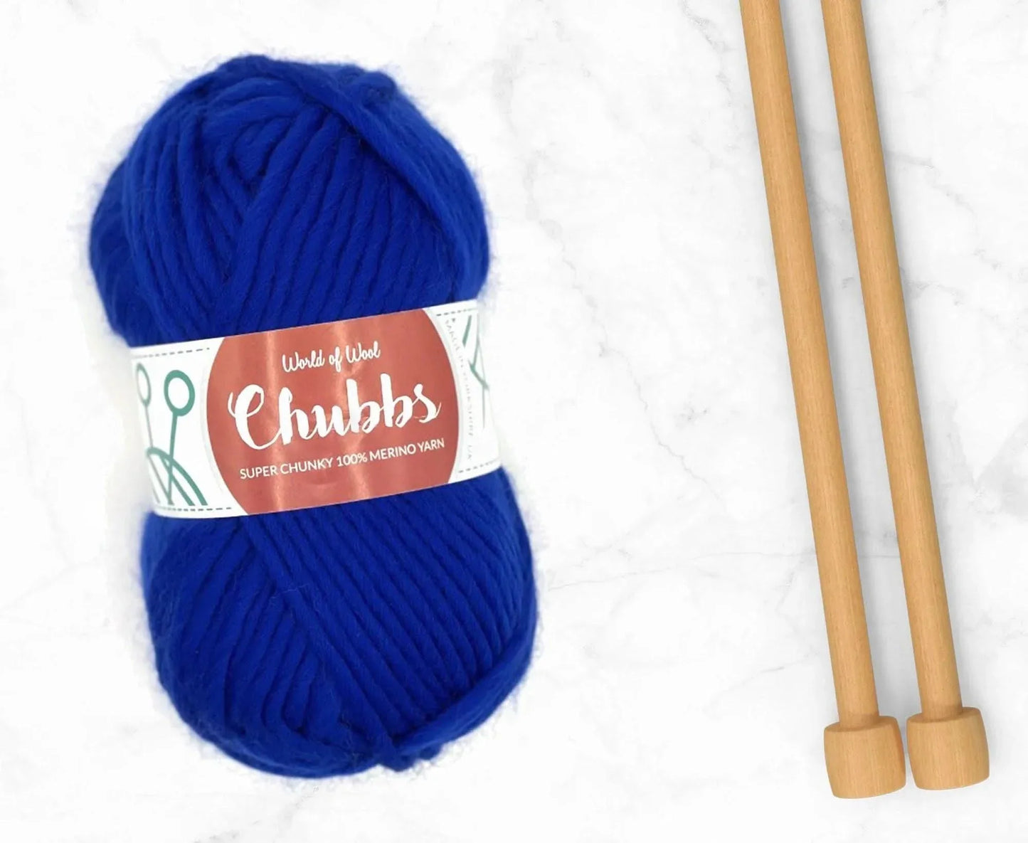 Sapphire Merino Super Chunky – Full On Blue Fabulously Soft Merino Wool Yarn | Available at Teas & Antiques | Fast UK Delivery