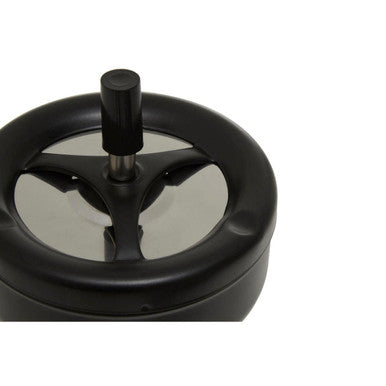Large Black Spinning Ashtray