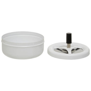 Matte White Large Spinning Ashtray