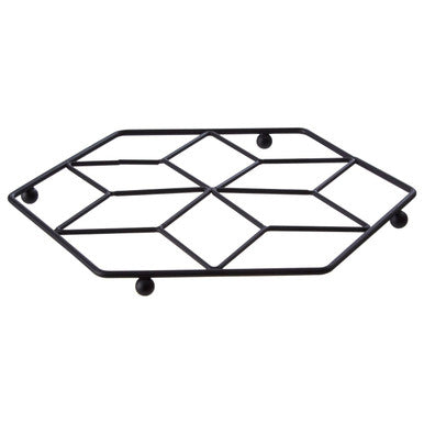 Vertex Contour Matt Black Trivet