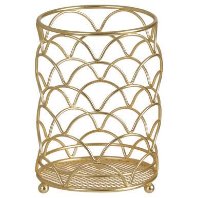 Vertex Deco Matte Gold Utensil Holder