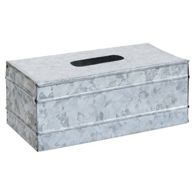 Drummond Rectangular Galvanised Steel Tissue Box