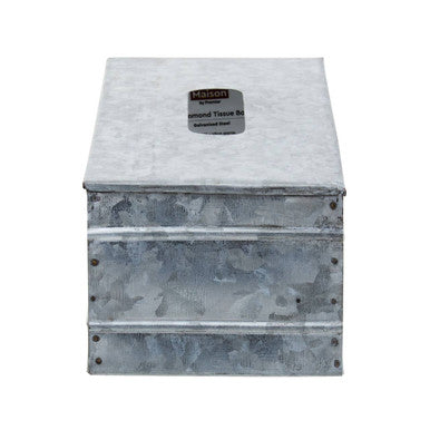 Drummond Rectangular Galvanised Steel Tissue Box